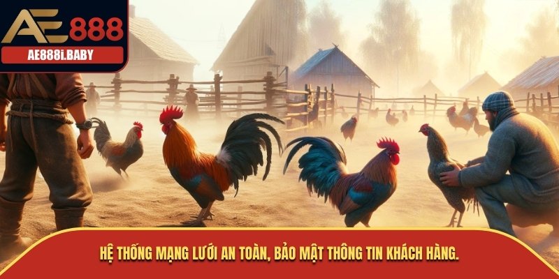 Đá Gà Cựa Sắt Tại AE888: Trải Nghiệm Độc Đáo Và Hấp Dẫn 2025 1 Hệ thống mạng lưới an toàn, bảo mật thông tin khách hàng.